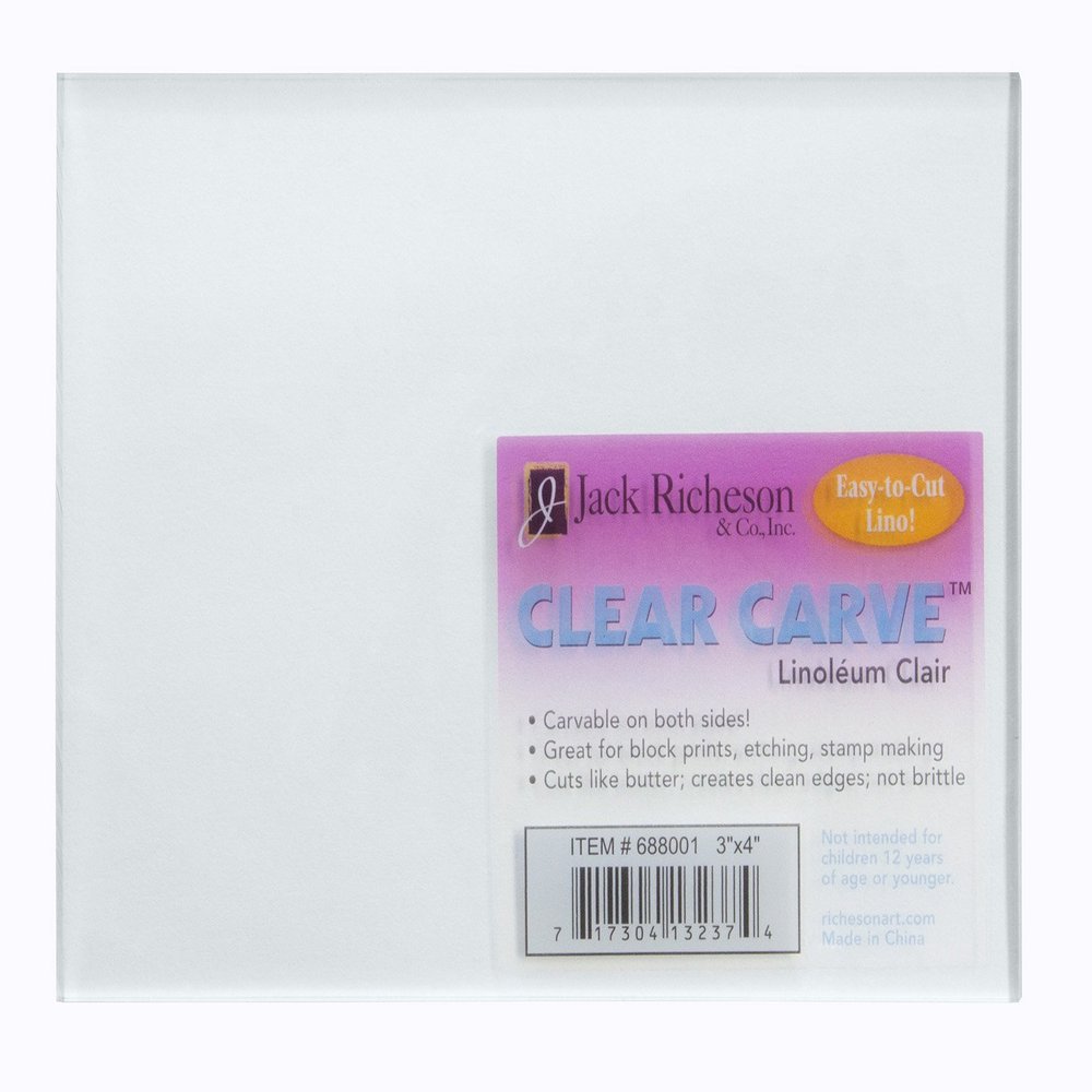 Jack Richeson 688001 Clear Carve Linoleum 3" X 4"