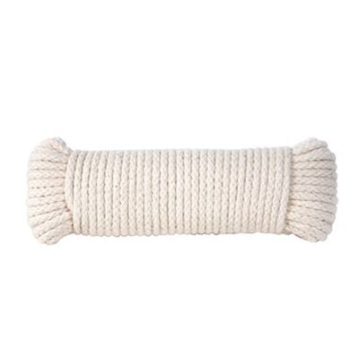 Koch Industries Braided Cotton Cord, 9/64 Inch by 48 Feet, Natural, Hank