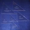 Right Triangle Templates. 3 Inch, 4 Inch, 5 Inch, 6 Inch, 7 Inch, 8 Inch - Clear 1/4 Inch view 1