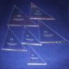 Right Triangle Templates. 3 Inch, 4 Inch, 5 Inch, 6 Inch, 7 Inch, 8 Inch - Clear 1/4 Inch view 2
