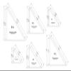Right Triangle Templates. 3 Inch, 4 Inch, 5 Inch, 6 Inch, 7 Inch, 8 Inch - Clear 1/4 Inch view 3