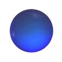 Stained Glass Jewels - 15mm Round Smooth - Dk Blue