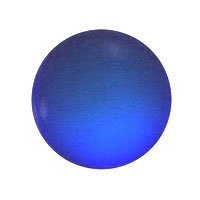 Stained Glass Jewels - 15mm Round Smooth - Dk Blue