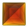 Stained Glass Jewels - 25mm Square Faceted - Dk Amber view 1