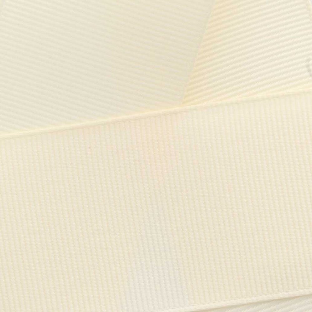 1.5" Ivory Grosgrain Ribbon Solid 5 Yard