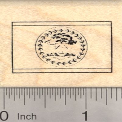 Flag of Belize Rubber Stamp, Central America, British Honduras
