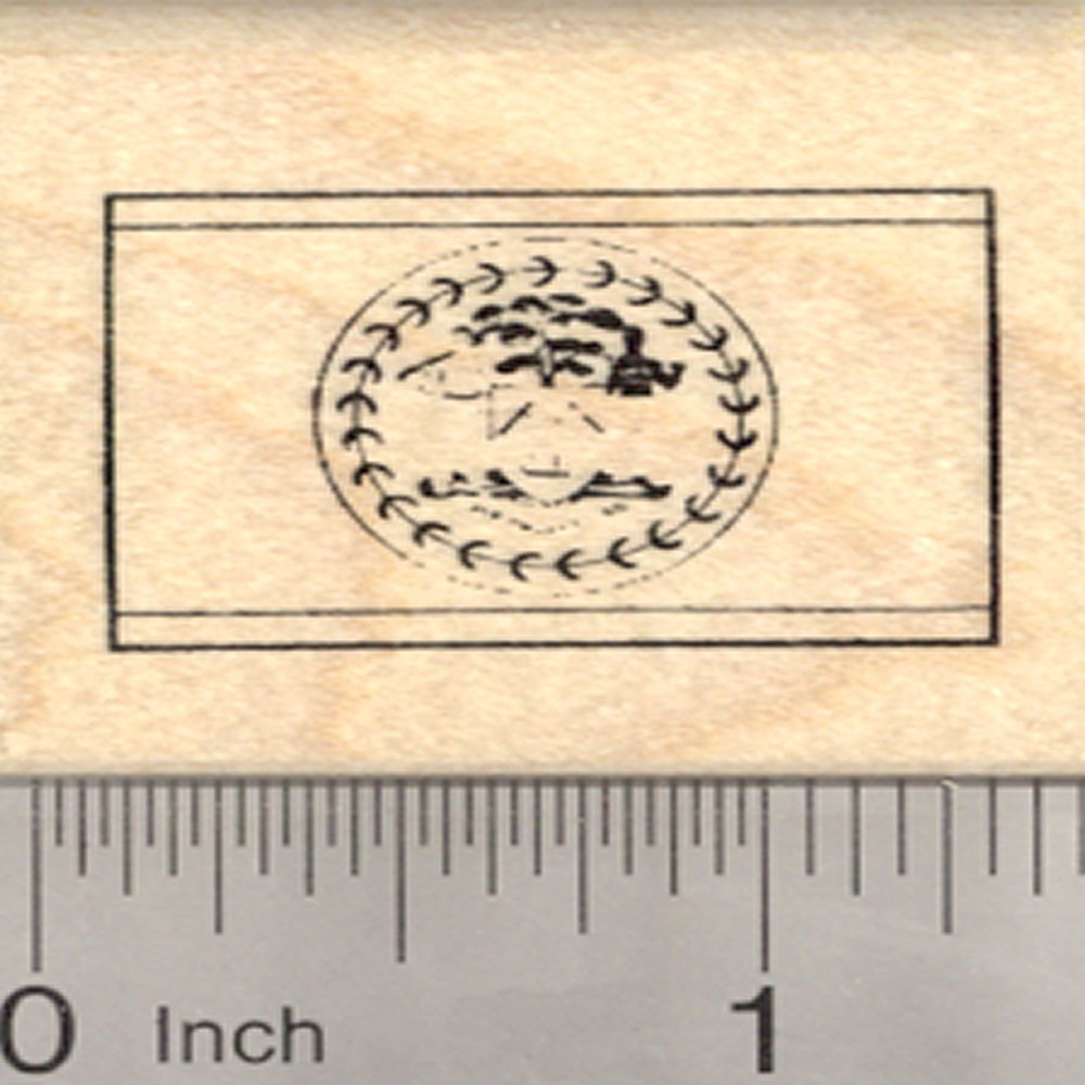 Flag of Belize Rubber Stamp, Central America, British Honduras