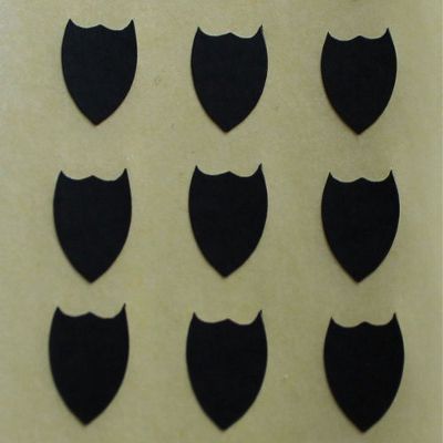 Minilabel 150 Labels, 10X8mm Shield Shape, Self-Adhesive Stickers, Shapes Black