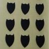Minilabel 150 Labels, 10X8mm Shield Shape, Self-Adhesive Stickers, Shapes Black view 1