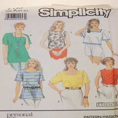 Simplicity 7110 Size A PT-XL