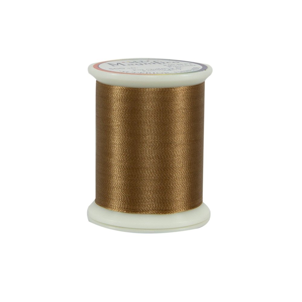 Superior Threads Magnifico 2-Ply 40 Weight Trilobal Polyester Sewing Thread Spool - 500 Yards (#2174 Toasted Almonds)
