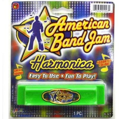 Ja-ru American Band Jam Harmonica Assorted EACH (Pack of 6)