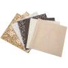 7 pcs 20" x 20" Cotton Fabric DIY Making Supplies Quilting Patchwork Fabric Fat Quarter Bundles DIY for Quilting Cotton Patchwork Cushions (Brown, 20" x 20") view 1