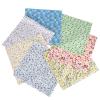 7 pcs 20" x 20" Cotton Fabric DIY Making Supplies Quilting Patchwork Fabric Fat Quarter Bundles DIY for Quilting Cotton Patchwork Cushions (Flowers, 20" x 20") view 1