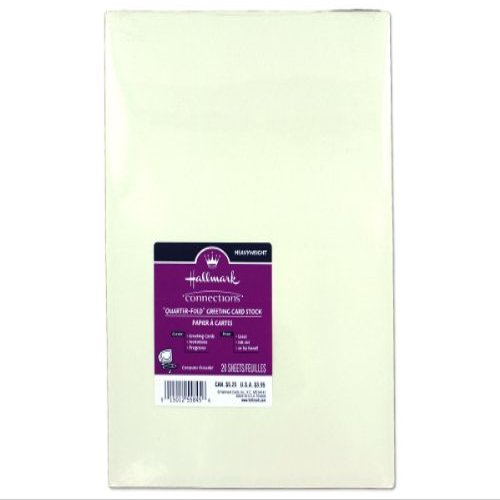 Quarter-fold greeting cardstock sheets-Package Quantity,72