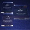 Square Templates. 3 Piece Set 4 Inch, 5 Inch, 6 Inch - 1/4 Inch Thick view 2