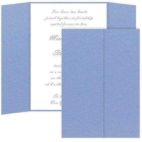Gatefold Invitation Enclosure - 5 x 7, Metallic Vista, 25 Pack
