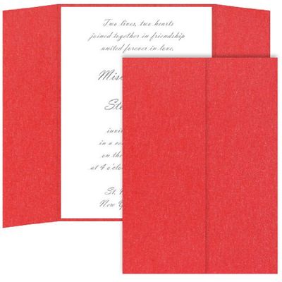 Gatefold Invitation Enclosure - 5 x 7, Metallic Jupiter, 25 pack