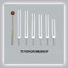 6 Pc Solfeggio Tuning Fork Including 528 hz with Mallet & Pouch view 1