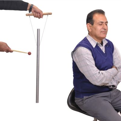 999 Hz Healing Tuned Pipe Louder Than Tuning Fork with Mallet, Hand Stand