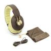 JLab Audio Bombora Over-Ear Headphones with Universal Mic, Matte Brown/Gold view 2