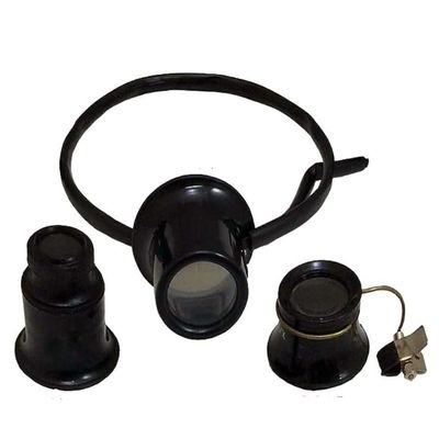 Maximize 3 Pc Variety Loupe Set | Clip-On, Headband & Standard | 10X & 15X Magnification Options | 1.5" Diameter Lens | Adjustable & Versatile Design | Ideal for Professional Inspection & Hobbies