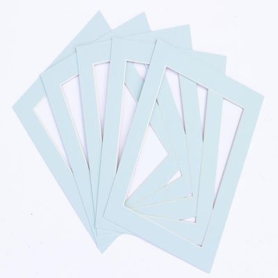Frame Company Pack of 10 Passe-partouts 14x11 for Image Size 12x8 Light Blue