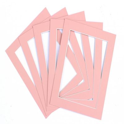 Frame Company Pack of 10 Passe-partouts 12x10 for Image Size 6x4 Pink