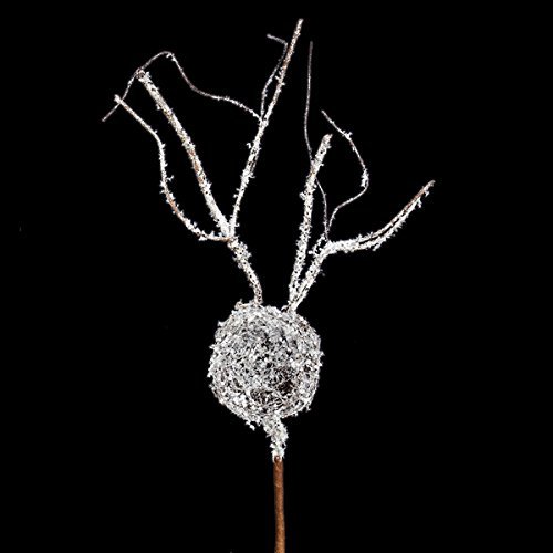 Snow Twig w Bird Nest Branch Spary C5167 Christmas Flowers Florals