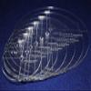 Circle Template 7 Pc Set W/Crosses and Guideline Hole. 4 Inch,5 Inch,6 Inch,7 Inch,8 Inch,9 Inch,10 Inch - 1/8 Inch view 2