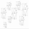 Diamond Templates 8 Pc Set No Tips 2 Inch - 5 1/2 Inch - Clear 1/8 Inch 45 Degree view 2