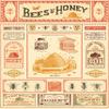 Cavallini Decorative Paper - Bees & Honey 20"x28" Sheet - Cavallini Decorative Paper - Bees & Honey 20"x28" Sheet view 1