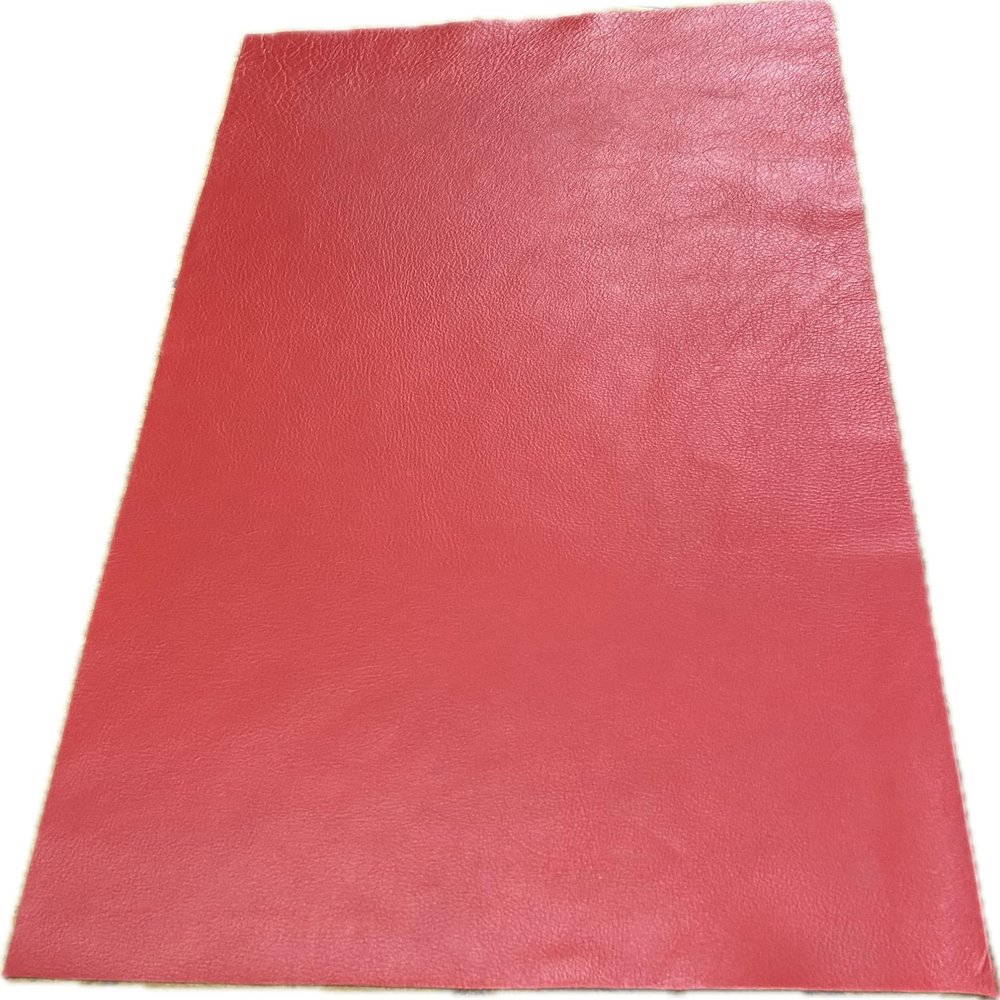 Reed Leather Hides - Cow Leather for Arts and Crafts (8 inches X 11 Inches, Red)