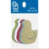 Glitter Shape 8pc Chick Gld,Lav,Grn,Wht,Blu,Pnk view 1