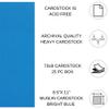Paper Accents Muslin Texture Cardstock, Bright Blue, 8.5x11 Inch, 25 Pack, 73lb, Scrapbooking Card Making and Crafts view 2