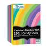 Accent Design Paper Accents Variety Pack, Rainbow Cardstock, Candy Duo, 5x7 Inch, 250 Pack, 65lb Coordinated Color Cardstock, Scrapbooking, Card Making, and Crafts view 1