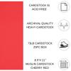 PA Paper Accents Textured Cardstock 8.5" x 11" Cherry Red, 73lb colored cardstock paper for card making, scrapbooking, printing, quilling and crafts, 25 piece pack view 2