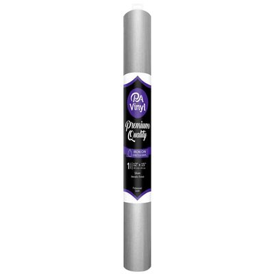 PA Paper Accents Vinyl Iron On Metallic Silver