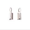 Fold-Over Cord End Platinum-Finished Brass fits 2mm Cord Sold per Pack of 80 view 1