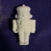 Creative Kreations Ceramics Nutcracker Ornament 3, White, Ready to Paint, Ceramic Bisque, Novelty Figurine view 1