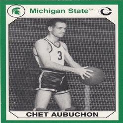 Autograph Warehouse 101272 Chet Aubuchon Basketball Card Michigan State 1990 Collegiate Collection No. 181