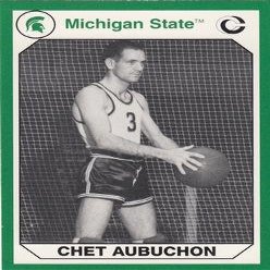 Autograph Warehouse 101272 Chet Aubuchon Basketball Card Michigan State 1990 Collegiate Collection No. 181