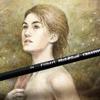 Black Swan Synthetic Red Sable Fan Paint Brushes - Fan Size # 2 - Professional Quality Long Handle Paint Brushes for Oil, Heavy Body Media and Acrylic - Artists of All Levels view 3
