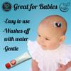 Girlie Glue and 30 stick-on accessories, Gentle Hair, Skin Adhesive for Babies & Pets, Non-Toxic, Long Lasting, Dries Clear, Washes Off with Water. 2 Tubes view 2