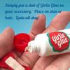 Girlie Glue and 30 stick-on accessories, Gentle Hair, Skin Adhesive for Babies & Pets, Non-Toxic, Long Lasting, Dries Clear, Washes Off with Water. 2 Tubes view 4
