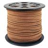 BeadsTreasure Burly Wood Faux Suede Cord Lace Leather Cord for Jewelry Making 3x1.5 mm-300 Feet. view 1