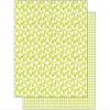 American Crafts 12pc AMC Paper 12x12 Basics Floral Lime view 1