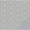 American Crafts Basics Double-Sided Cardstock 12"X12"-Gray Floral view 1