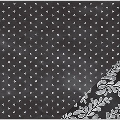 American Crafts Open Stock 12 x 12 - Pattern Paper - Double Sided - Chalk Dots 368379