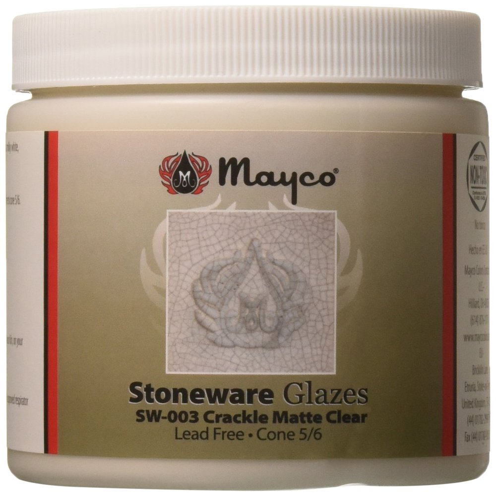 Mayco Stoneware Crackle Glaze - Matte Clear, Pint